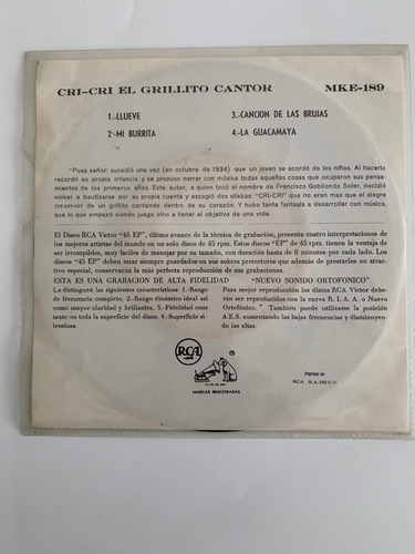 Cri Cri Dos Discos De Colección (Usado)