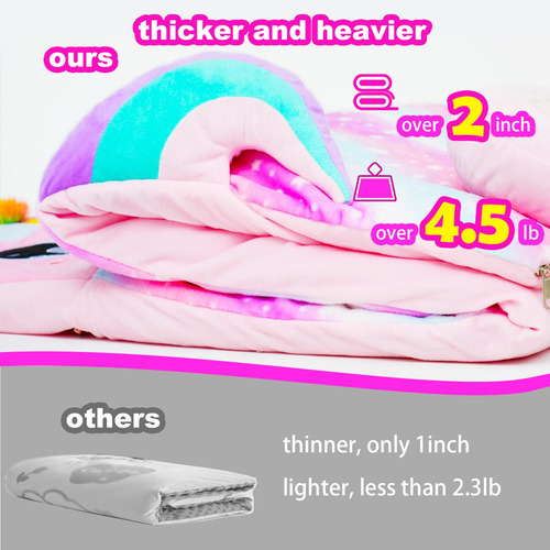 Saco De Dormir Micling Unicorn Plush Con Almohada Para Niños