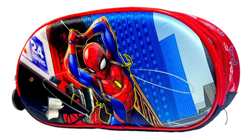 Cartuchera Escolar Primaria Spiderman Hombre Araña Premium