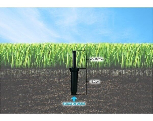 Imagem 2 de 4 de Aspersor Spray Retrátil 1804 Sem Bocal 4 Unidades Rain Bird