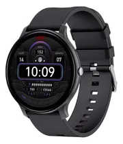 Comprar Smartwatch Redondo: Notificações E Gps Integrados Pu002F Todos Preto Silicone Preto Preto