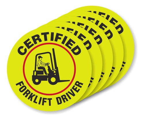 Smartsign Certified Forklift Driver  5 Etiqueta Para Duro In