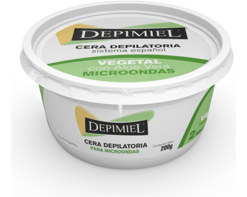 Depimiel Cera Vegetal En Pote Para Microondas X 200 G