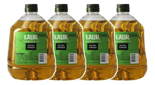 Pack X4 Aceite De Oliva Laur Extra Virgen Pet 2lts