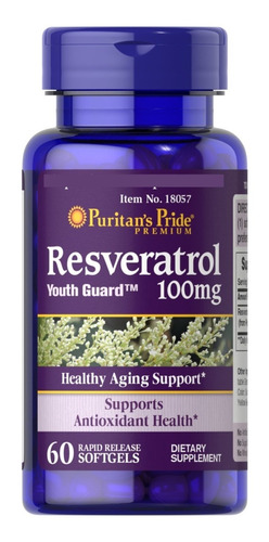 Resveratrol 100mg 60 Softgels / Puritan's Pride