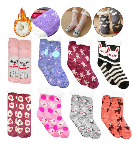 Pantumedias Con Corderito Antideslizante Medias Oferta 