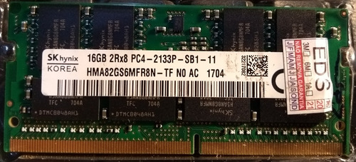 Memoria Skhynix 16 Gb Ddr4 Pc4 2133p Hma82gs6mfr8n Notebook!