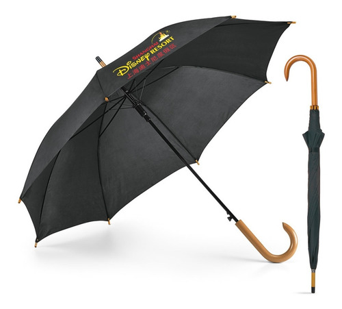 100 Guarda Chuva Personalizado Cabo Madeira Com Seu Logo