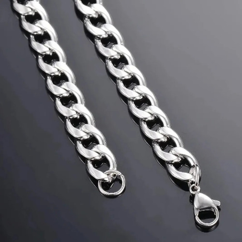 Imagen 4 de 5 de Collar Cadena Hombre Acero Inoxidable Grumet 56cm X 5mm