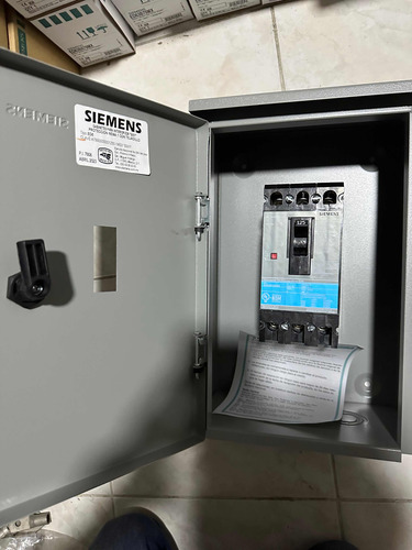 Interruptor Termomagnetico Siemens Ed63b125mx Con Gabinete