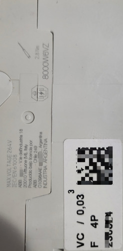 Interruptor Diferencial 4p 40a 30ma Abb Ref. 1tmf204005r1400