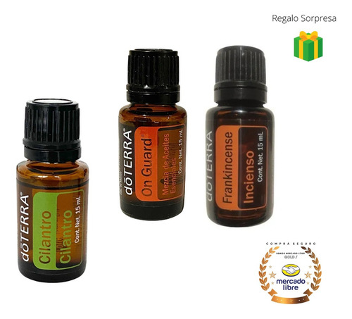 Cilantro + On Guard + Incienso Doterra 15ml Aceite Esencial