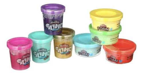 Set Play Doh Paquete 6 Piezas Slime Colores Y Texturas 