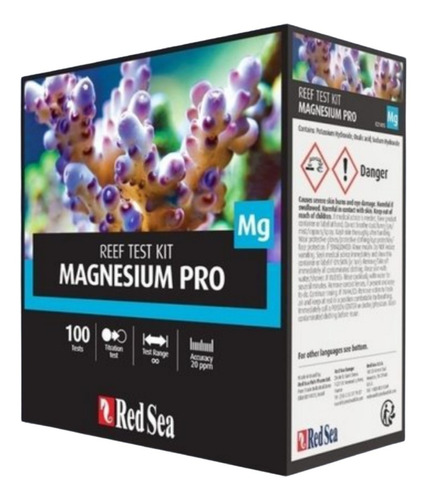 Red Sea Test Magnesio Magnesium Pro 100 Acuario Marino Peces