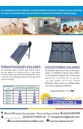 Imagen 3 de 5 de Termotanque Solar 220 Lts, Termo Solar, Calefón Solar