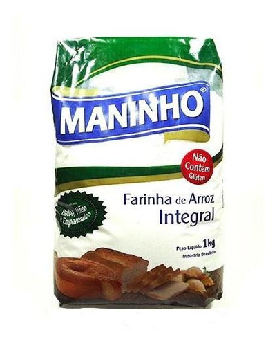 Farinha De Arroz Integral Maninho 1kg
