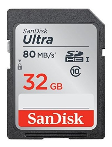 Tarjeta De Memoria Flash Sandisk Ultra Sdhc 32gb 80mb/s C10