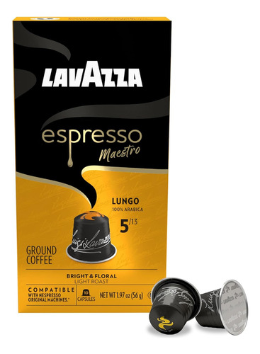 Cápsulas Lavazza Espresso Maestro Lungo 60 Pz - Café Arábica