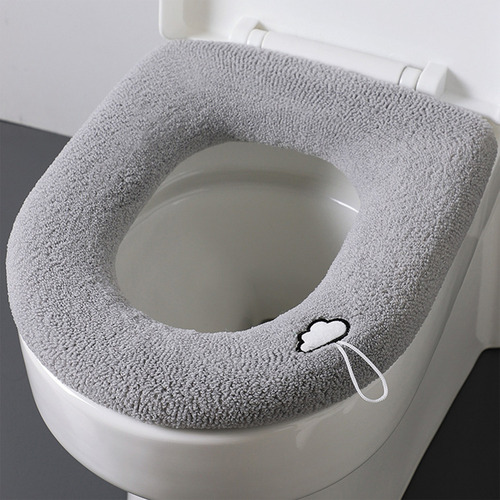 Cojín Grueso Para Asiento De Inodoro Lavable, Suave Y Cálido