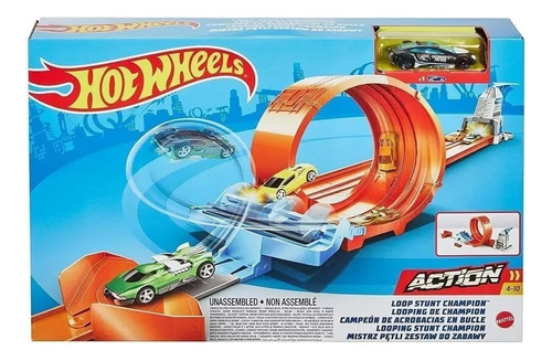 Pista De Carrinhos Hot Wheels Campeonato De Looping Mattel