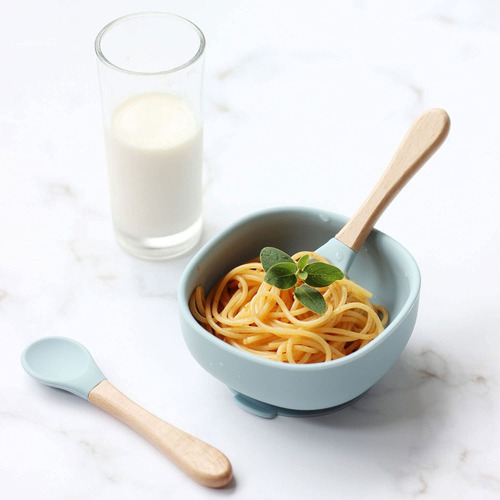 7 Utensilios, Plato, Cuchara, Babero, Tazas Con Pajita