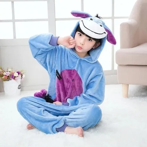 Ropa Ropa unisex para niños Pijamas y batas Batas Vestido de vestir azul de bebé personalizado con orejas 