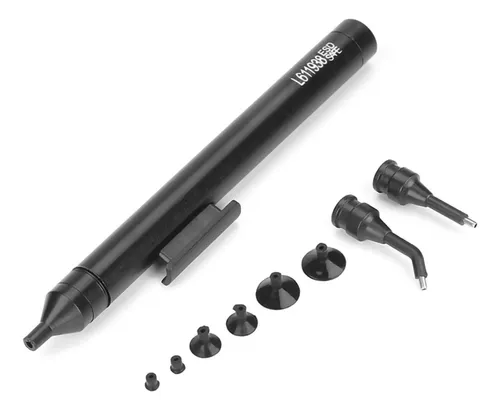 Pluma Antiestática Succión Al Vacío Con 4 Cabezales - Herramienta Para Recoger Chips IC, Resistencia, Condensadores