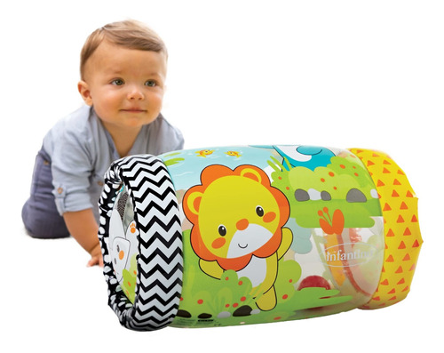 Infantino Jungle Peek & Roll - Fomenta El Gateo, Juguete De