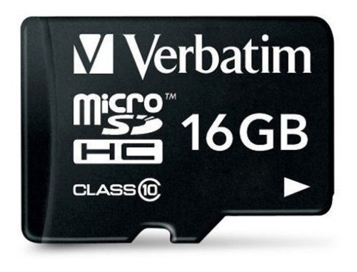 Memoria Micro Sd 16 Gb Verbatim Clase 10 Celulares 44082