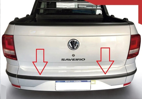 Imagen 2 de 4 de Protector Moldura Paragolpes Vw Saveiro Cross 2018/2020