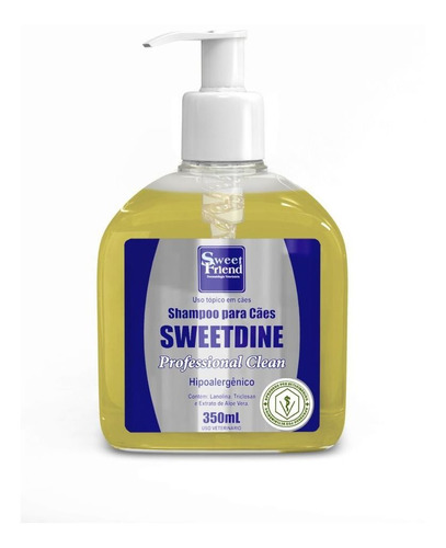 Shampoo Hipoalergênico Sweetdine Cães E Gatos - Sweet Friend - 350ml