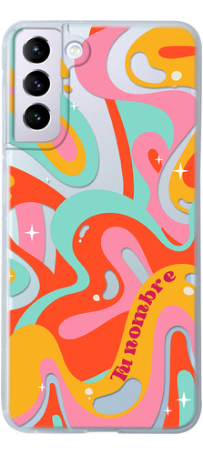 Funda Para Galaxy Para Mujer Curvas Groovy Con Tu Nombre