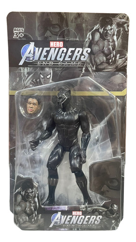Muñeco Avengers Pantera Negra Coleccionables + Accesorio
