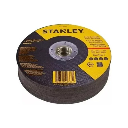 25 Discos De Corte Inox Esmerilhadeira 4.1/2'' X 1mm Stanley