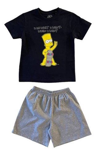 Pijama Para Niños Los Simpson,  Tiare De Algodón 