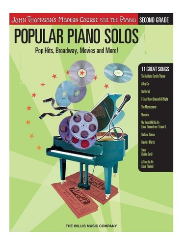Popular Piano Solos: Pop Hits, Broadway, Movies And More V.2