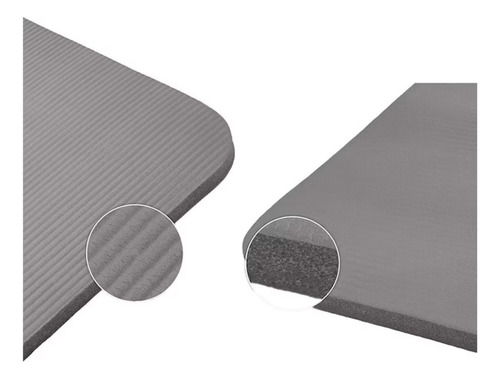 Tapete Para Yoga Extragrueso Balancefrom 12 Mm ( Colores ) Color Gris