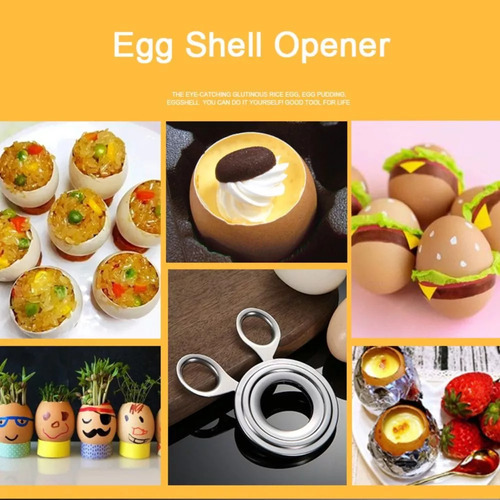 Lazhu Ovo Cozido Shell Topper Tesoura Cortador De Aço