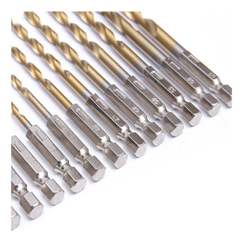 A Conjunto De Brocas Hexagonais Hss De 13 Peças Com