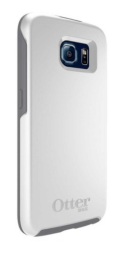 . Funda Otterbox Symmetry Para Samsung S6 Blanco Gris