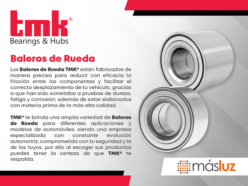 2- Baleros Rueda Doble Delanteros Ranger L5 3.2l 17/19 Tmk