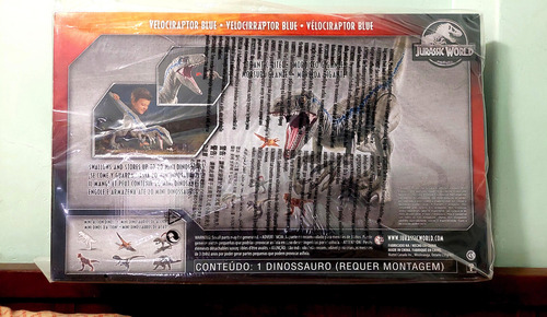 Jurassic World Super Colosal Velociraptor Blue Mattel 93cm (Usado)