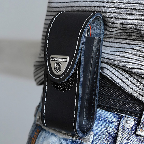 Imagen 6 de 6 de Estuche Cuero Victorinox Standard Para Navajas De Hasta 91mm