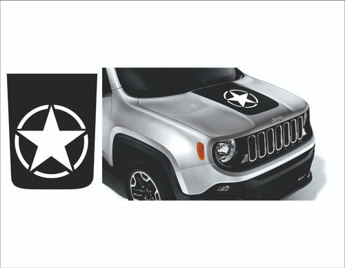 Calcos Capot Jeep Renegade Estrella Oscar Mike Calcomania