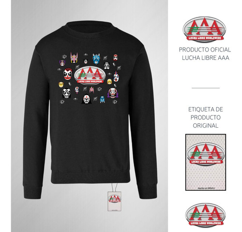 Sudadera Deportiva Hombre Lucha Libre Aaa Mexicana Luchadore
