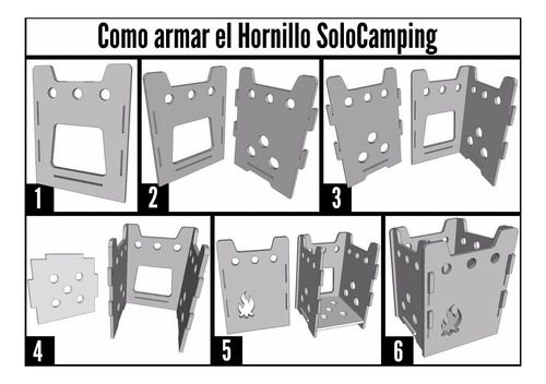 Imagen 6 de 10 de Hornillo Solocamping Aconcagua, Cocina De Camping Desarmable