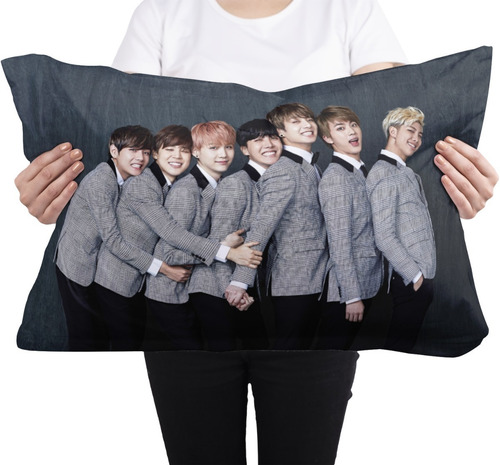Cojin Almohada Bts K Pop Grupo Integrantes Poliester Calidad