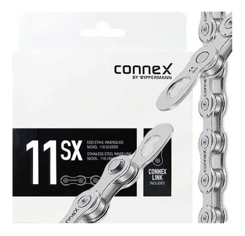 Cadena Para Bicicleta Connex 11sx 11 Velocidades Niquel