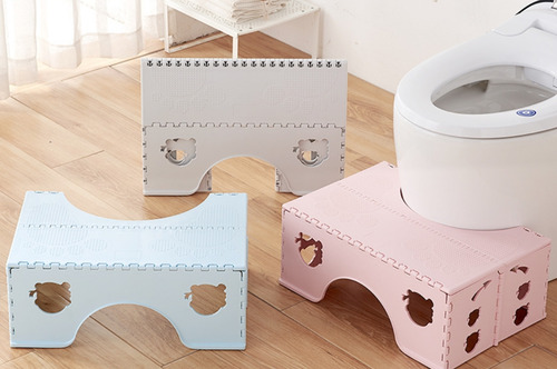 Piso Wc Alzador Taburete De Baño Reposa Pies Mejora Postura