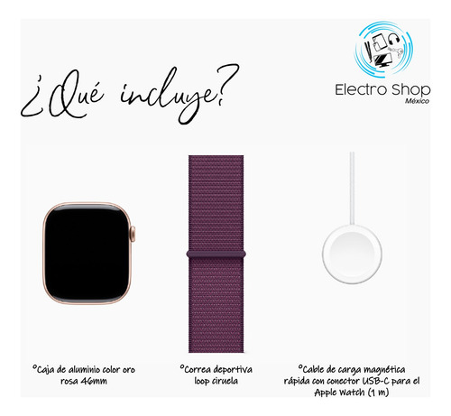 Apple Watch Series 10 Gps Caja 46mm Aluminio Color Oro Rosa